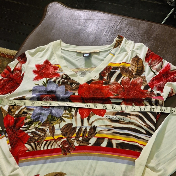 Class Roberto Cavalli: Floral & Feminine Just Beautiful Sz USA 14. (#1675). - Picture 14 of 17